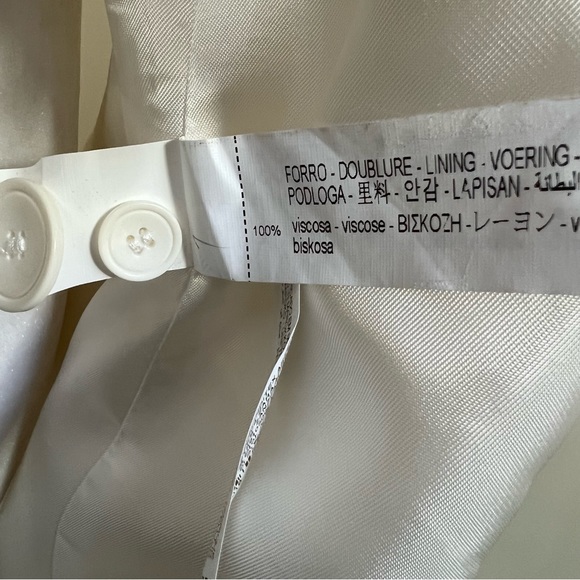 COPY - Zara Limited Edition Oyster White Flowing Blazer Size XS 8344 583 251 - Picture 15 of 15